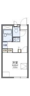 レオパレスグリーンゲートの間取り画像
