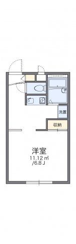 レオパレスクレストDの間取り画像