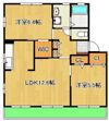 ボヌール茶屋の原Aの間取り画像