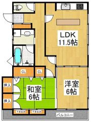 山本ハイツの間取り画像