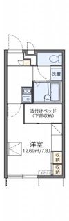 レオパレスパル北方Ⅲの間取り画像