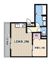プレジール萱島の間取り画像