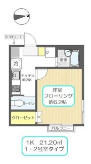 オーネスト西新井の間取り画像