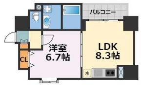 セントロイヤルクラブ谷町の間取り画像
