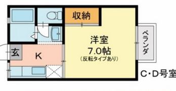 メゾン岡北Ⅱの間取り画像