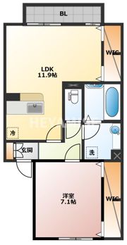 ラ・愛夏・ミミの間取り画像