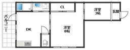 BLAN CUBE 西山の間取り画像