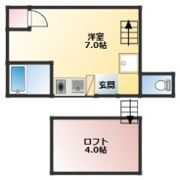 ロフトハウスマルヨシの間取り画像