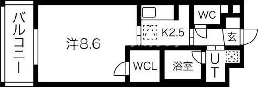 Dolce Vita 新大阪の間取り画像