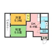 マーキュリーアパートの間取り画像
