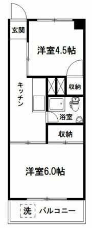 三田高島平第二コーポの間取り画像