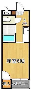 シャトレ天神の間取り画像