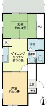 シャンボール福岡の間取り画像