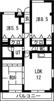 ヨネックスマンションの間取り画像