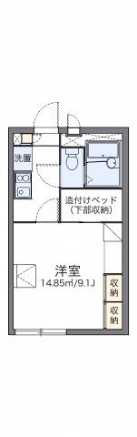 レオパレス古市場2の間取り画像