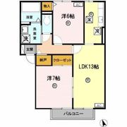 パティオドリーム B棟の間取り画像