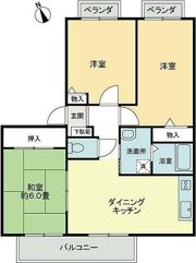 フォブールあすか A棟の間取り画像