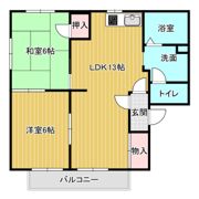 ハイツ泉の間取り画像