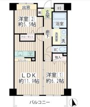 ガルファーサ新横浜の間取り画像