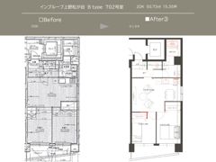 インプルーブ上野松が谷の間取り画像