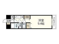 グラビスコート西原駅前の間取り画像