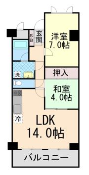 レジデンス本山の間取り画像