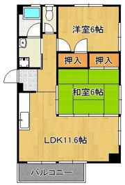 ハイツKの間取り画像