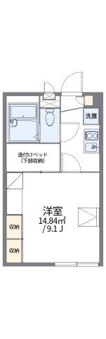 レオパレスメルク中井の間取り画像