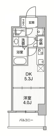 クレストコート江坂垂水町の間取り画像