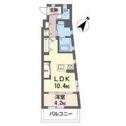 シティーコート上幟町の間取り画像