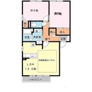 クレール唐崎 A棟の間取り画像