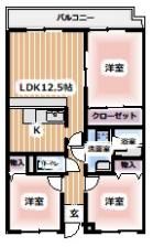 エコーハイツの間取り画像