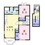 ハッピィーフィールドひまわり館の間取り画像