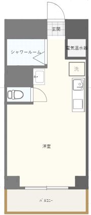 マンション築地の間取り画像