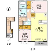 グランツ Bの間取り画像
