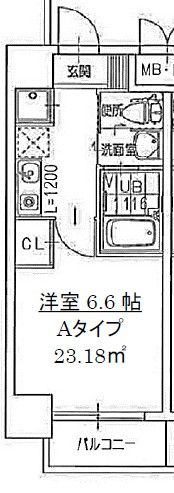 フレアコート梅田の間取り画像