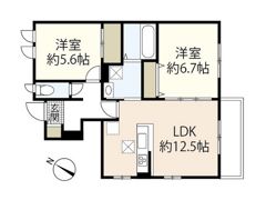中山南五番街 C棟の間取り画像