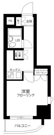 スカイコート両国第2の間取り画像