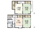 己斐上戸建ての間取り画像