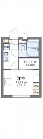 レオパレスパピエ薫風の間取り画像