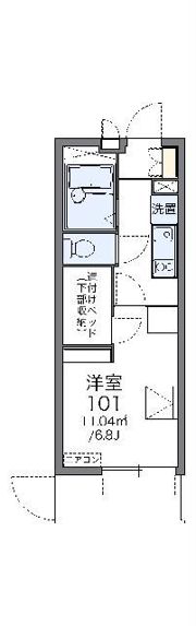 レオパレスドエル 桜台の間取り画像