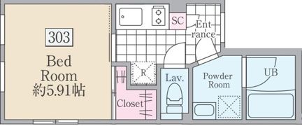 ReveResidence市ヶ谷Ⅱの間取り画像