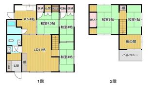 藤本貸家の間取り画像