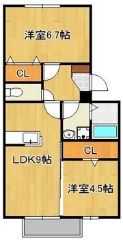 グレイス・イナミツIIの間取り画像