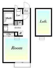 レオパレス未来の間取り画像