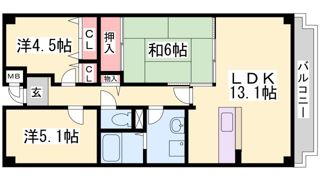 オルテンシアKOBEの間取り画像