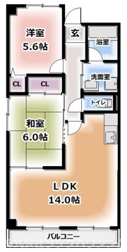 フレアコートコスモの間取り画像