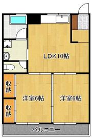 神原ハイツの間取り画像
