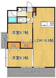 フェルト1021の間取り画像