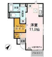 カスケード草薙の間取り画像